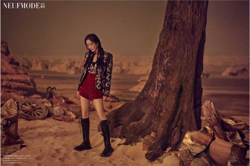 特别专辑奇装异服美女杨幂艺术风情沙漠女神精致时尚写真图片图片