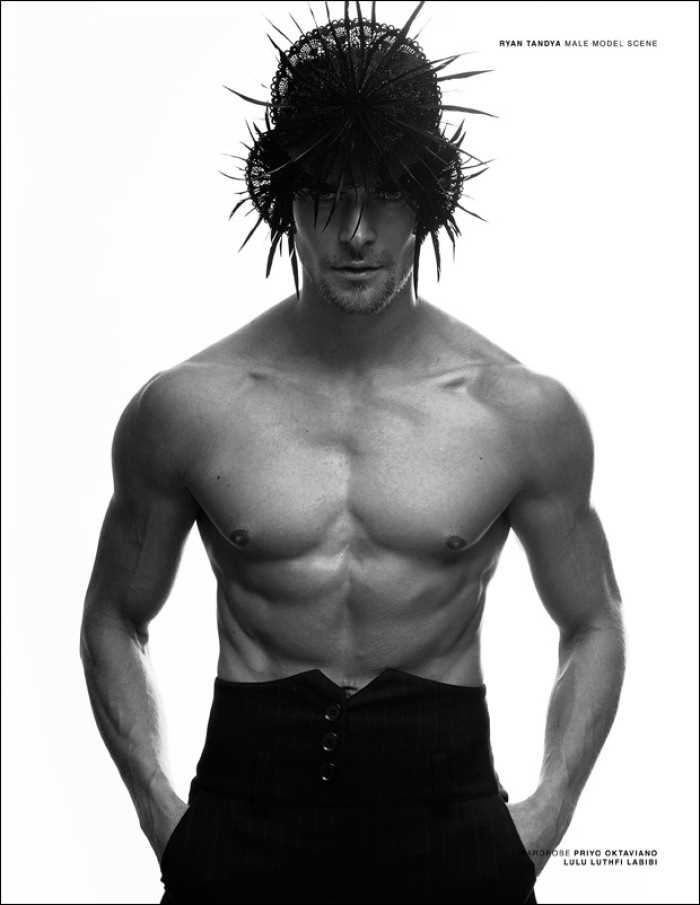 高清时尚海胆头帅哥个性欧美肌肉男新颖发型照片图集