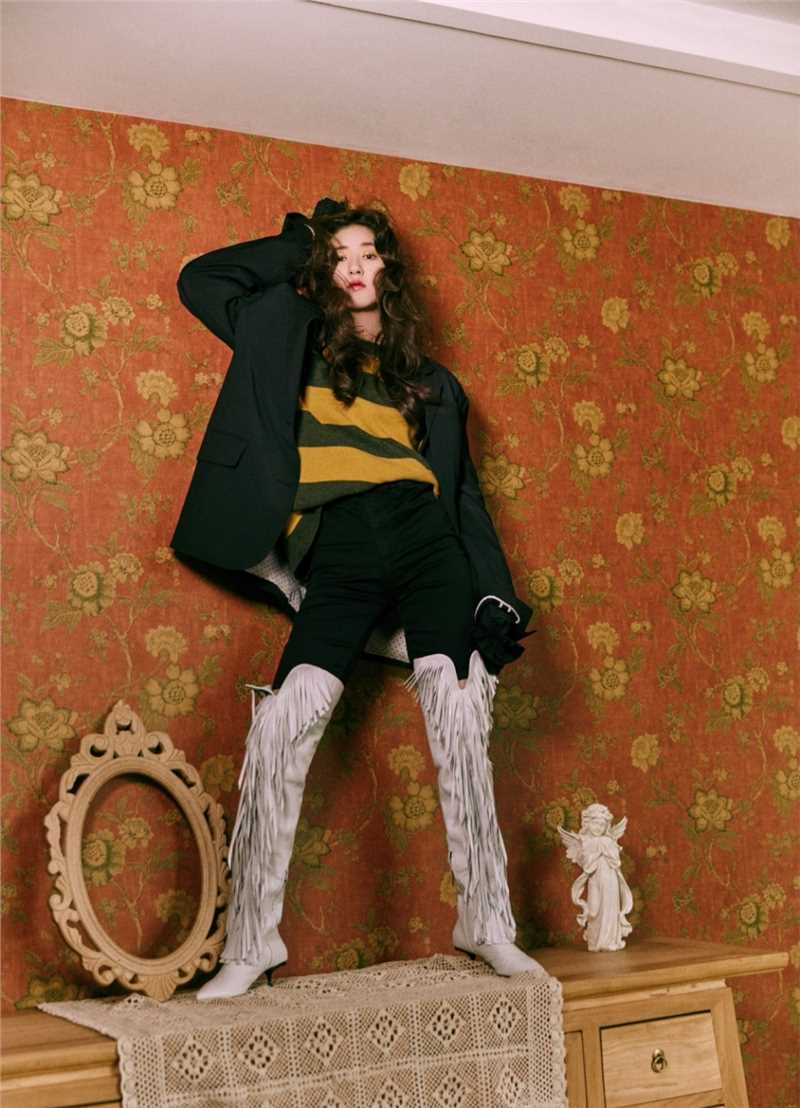 特别专辑复古时尚美女赵露思苗条纤细身材个人图片图片