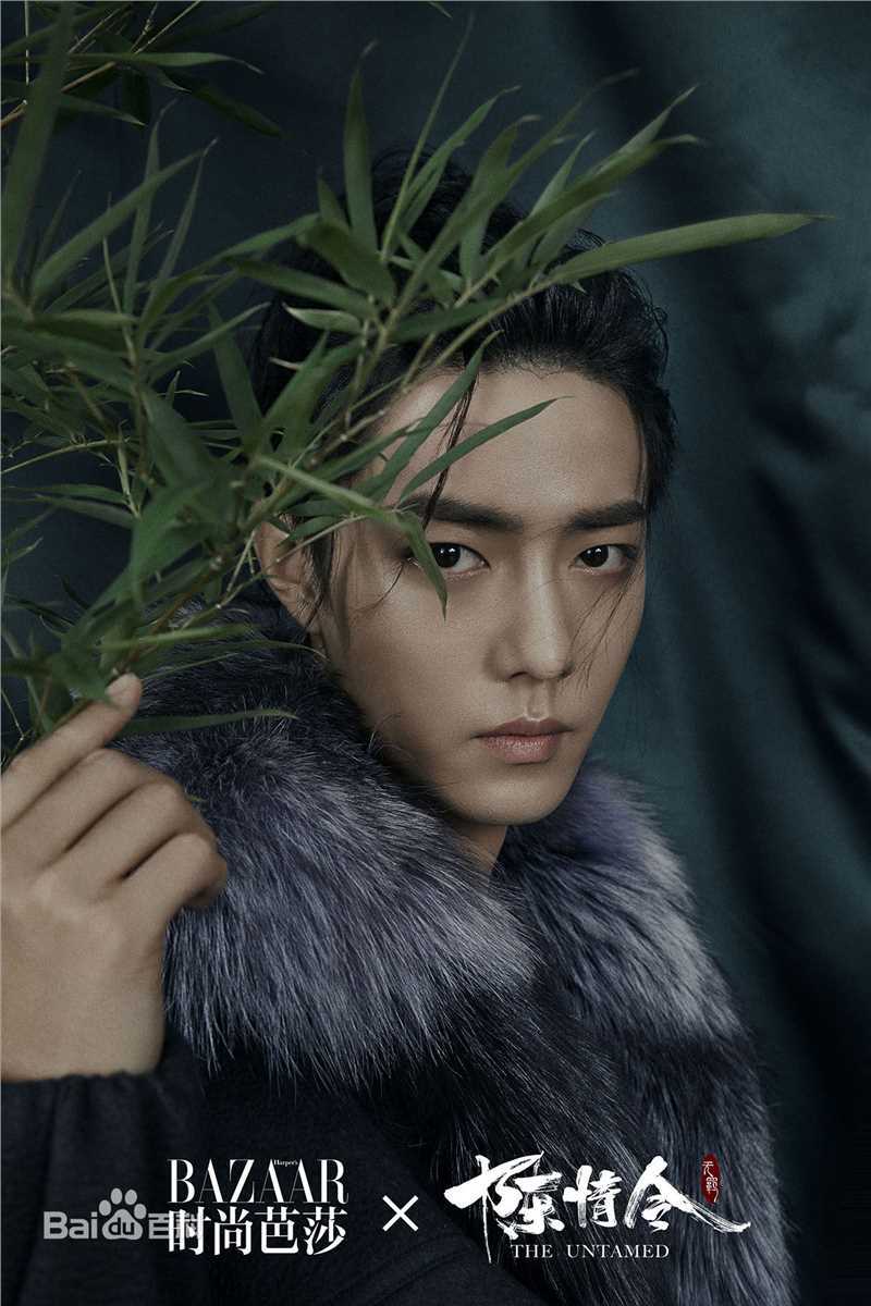 肖战时尚芭莎前后照片