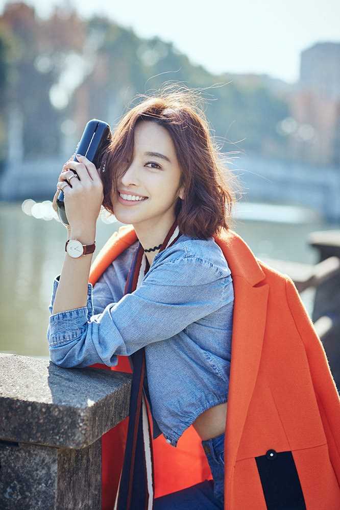 短发美女明星张俪冬日时尚大片集