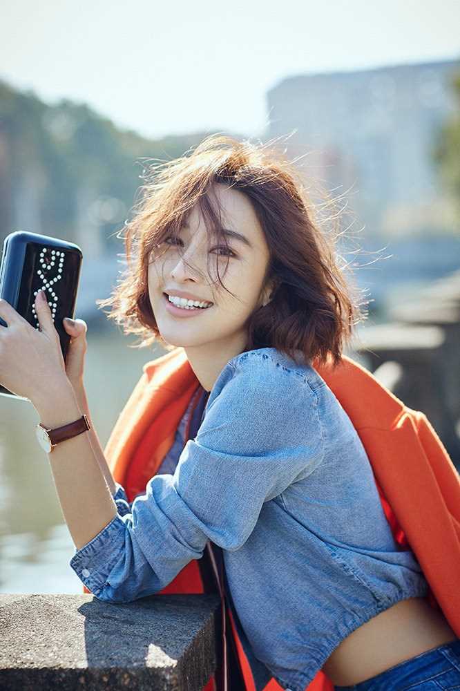 短发美女明星张俪冬日时尚大片集