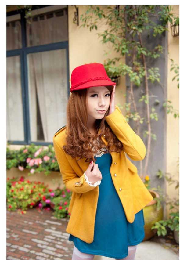 精选冬日袜子短裙美眉时尚街拍照图册