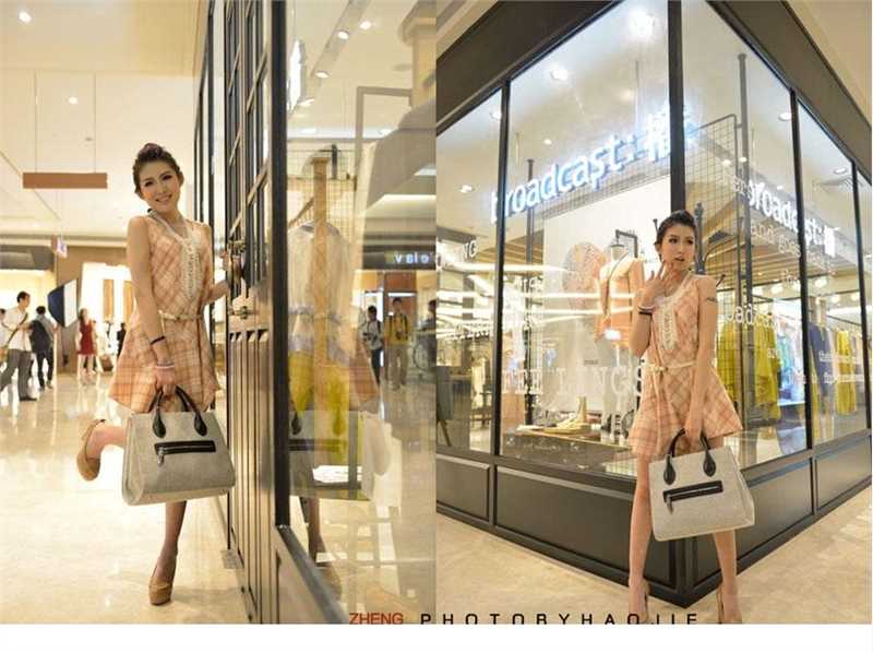 高清时尚美女商场短裙迷人街拍图集