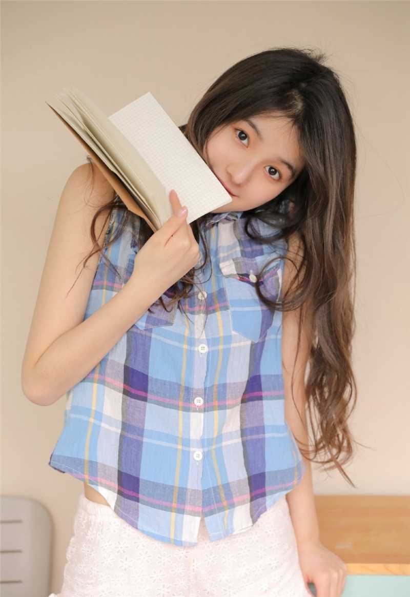 特别专辑俏皮活力衬衫美女大眼瓜子脸天然可爱清纯萌妹诱人图片
