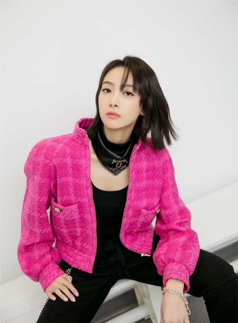 优质短发美女宋茜潮流时尚搭配冷酷图片相册