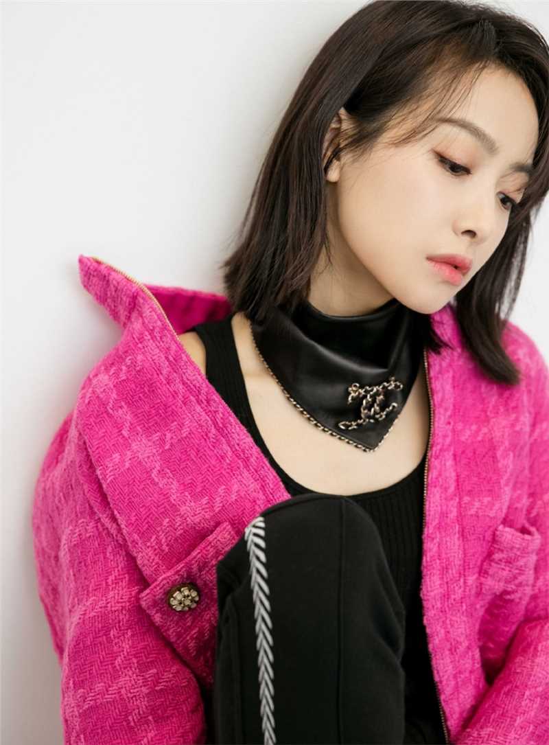 优质短发美女宋茜潮流时尚搭配冷酷图片相册