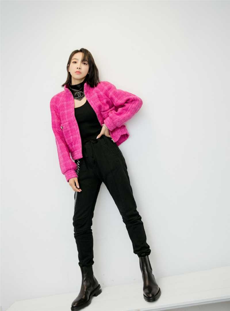 优质短发美女宋茜潮流时尚搭配冷酷图片相册