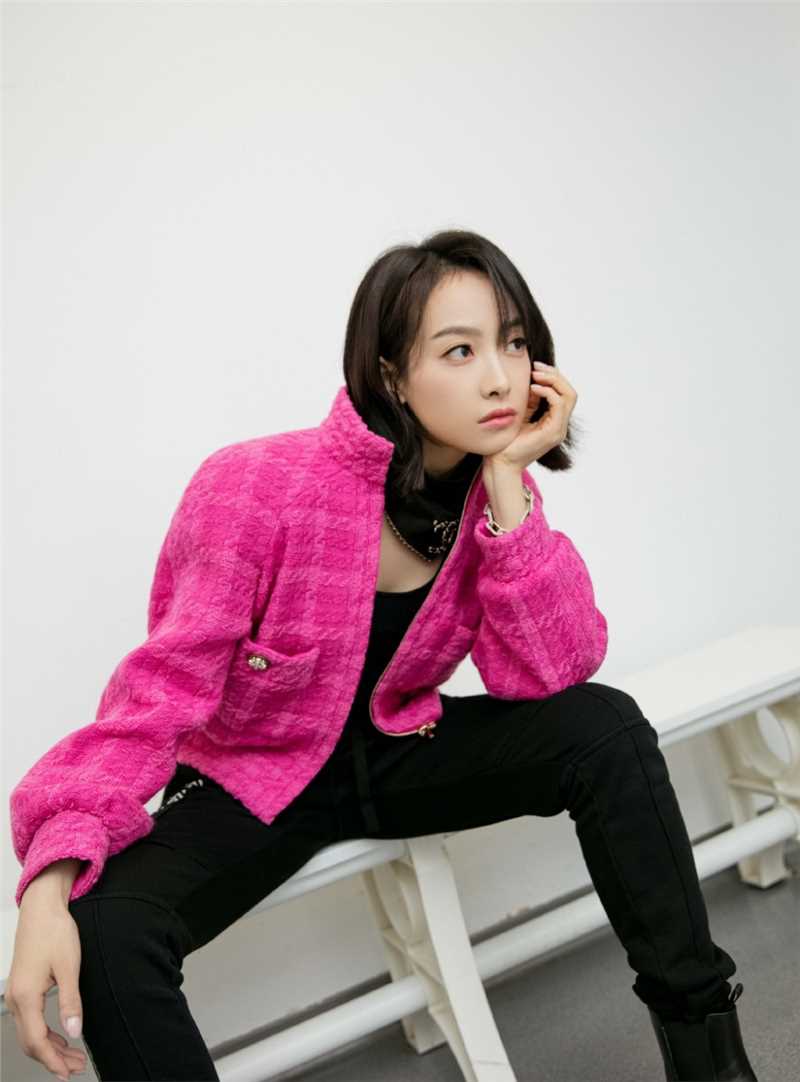 优质短发美女宋茜潮流时尚搭配冷酷图片相册