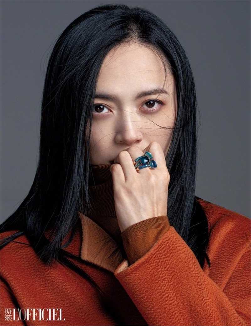 精选理想主义美女姚晨冷艳非凡帅气御姐时尚杂志封面图册