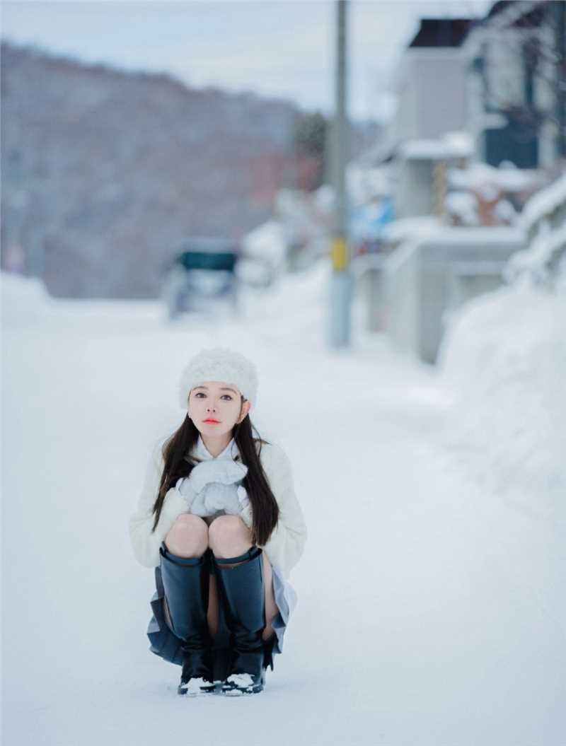 优质雪中宅男女神唯美空灵养眼清纯雪景图片相册