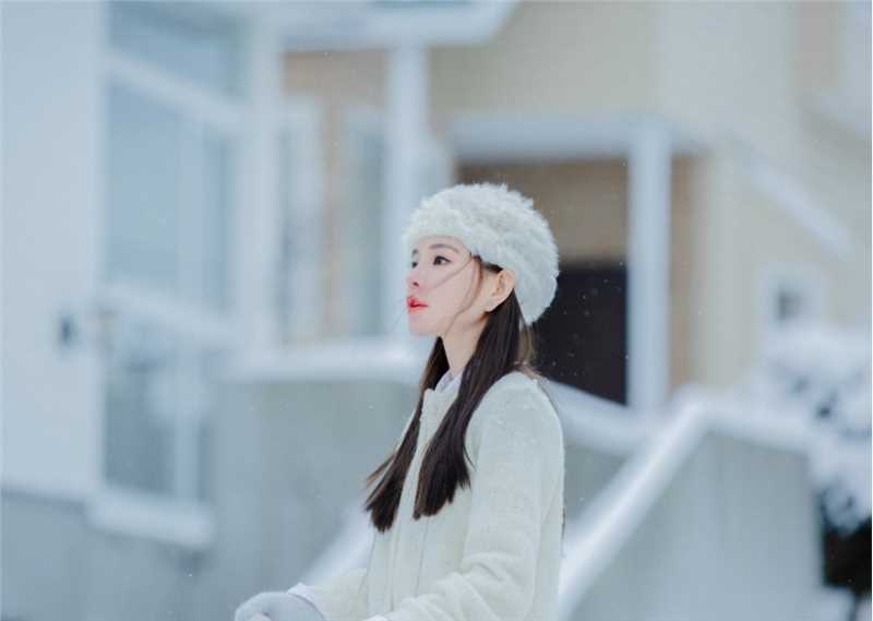 优质雪中宅男女神唯美空灵养眼清纯雪景图片相册