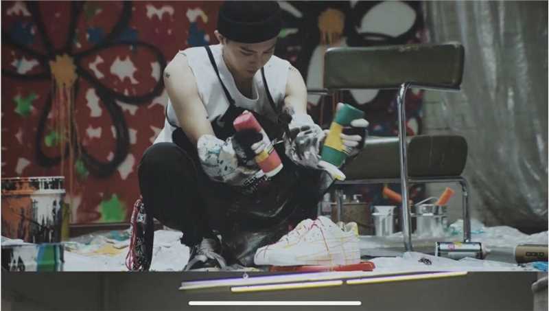 高清权志龙帅气街头涂鸦个性潮流时尚明星图片图集