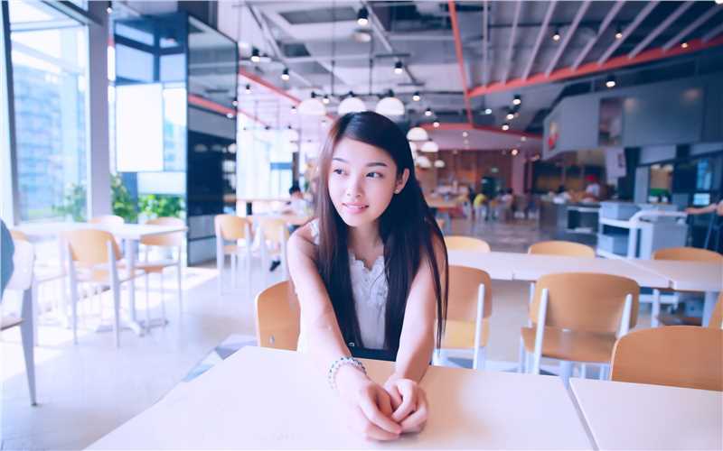 精选校园女神图书馆集电脑桌面美女壁纸图册