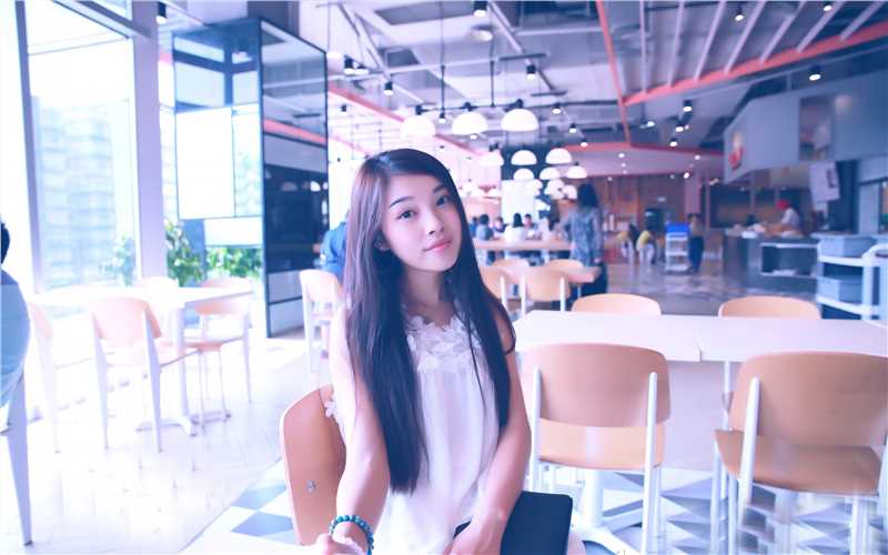 精选校园女神图书馆集电脑桌面美女壁纸图册