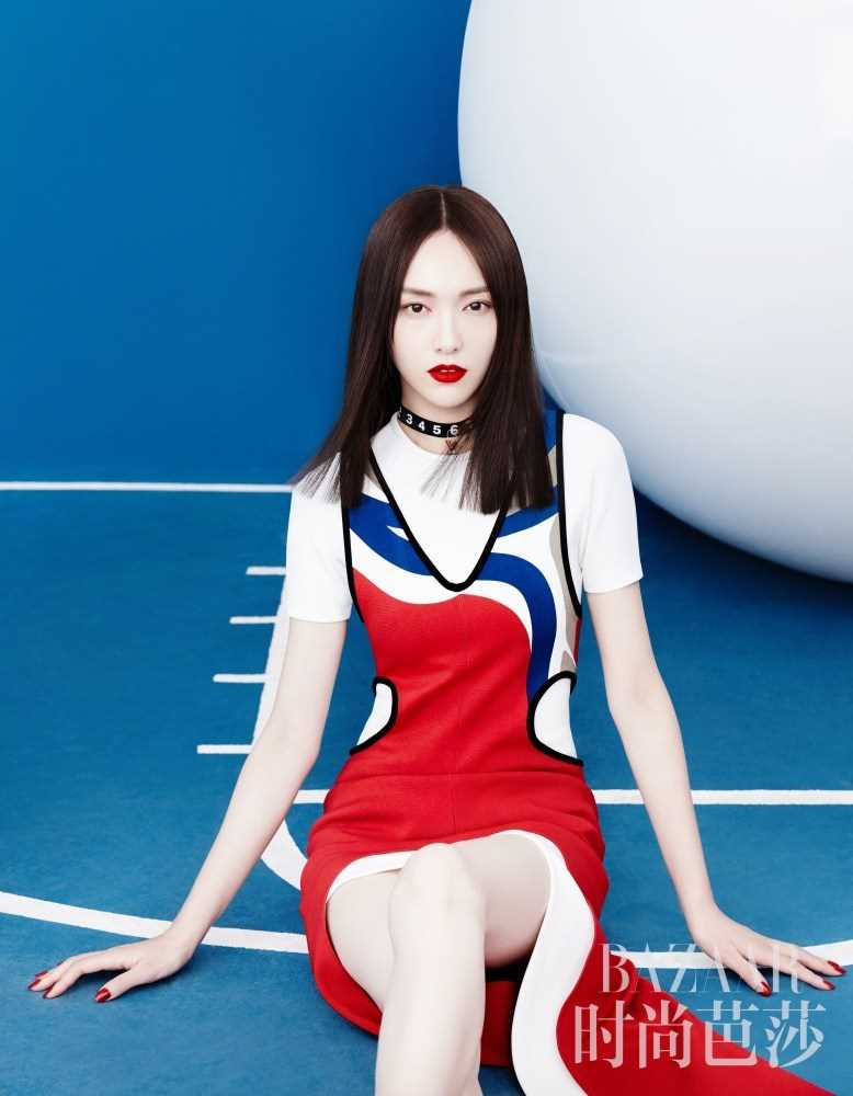 优质唐嫣齐肩发型搭配红唇妆容时尚满分相册