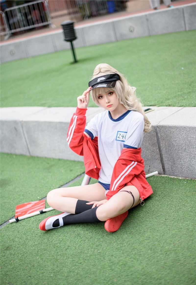 高清《碧蓝航线》Z46体操服cosplay写真图片图集