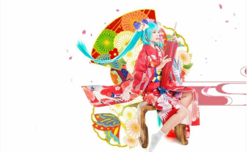 和服MIKU初音未来cosplay