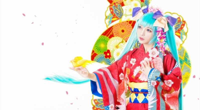 和服MIKU初音未来cosplay