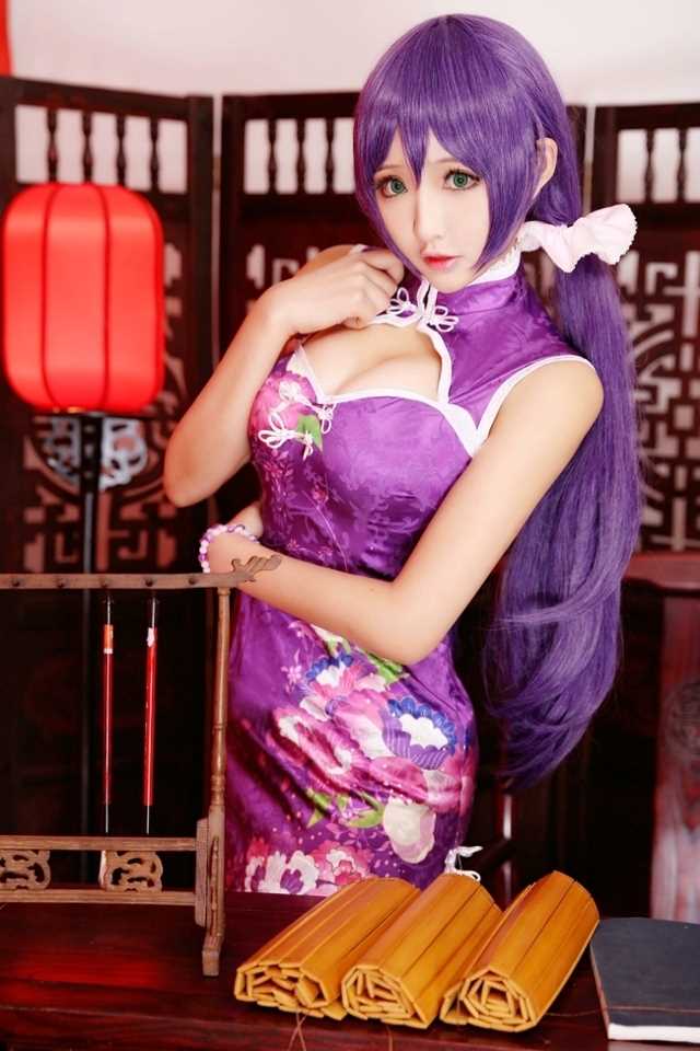 高清旗袍少女东条希cosplay性感撩人图集