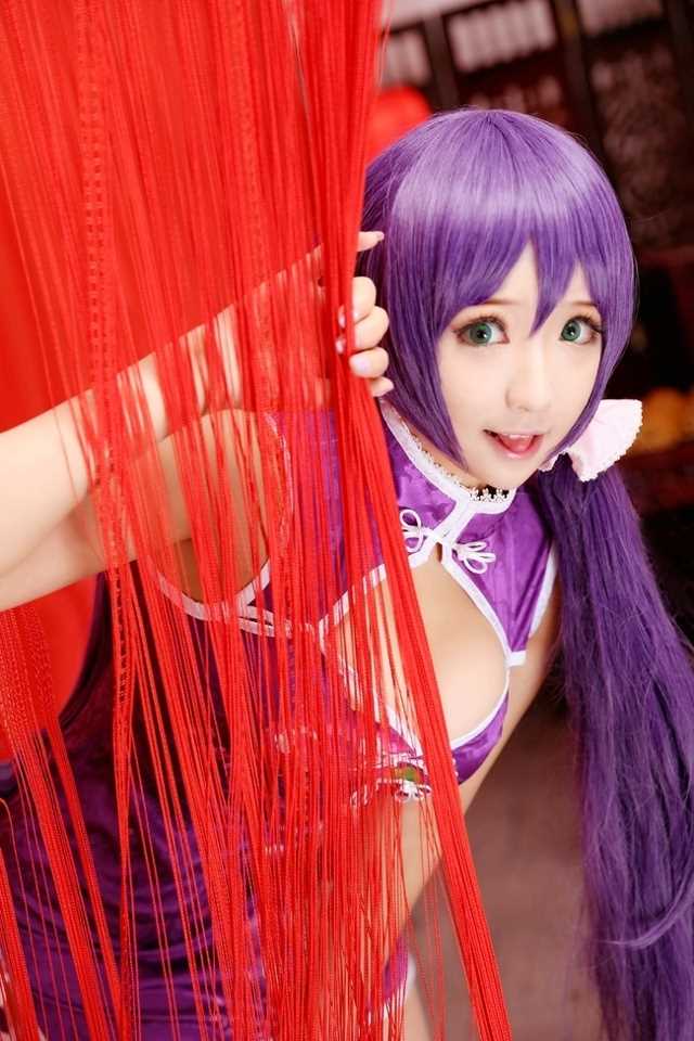 高清旗袍少女东条希cosplay性感撩人图集