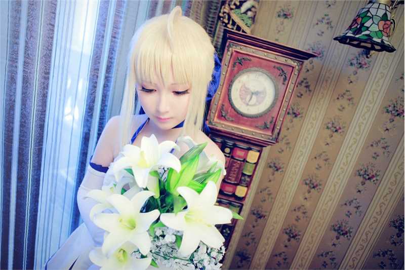 最全Fate/stay,night,Saber,Lily,白礼服cosplay壁纸