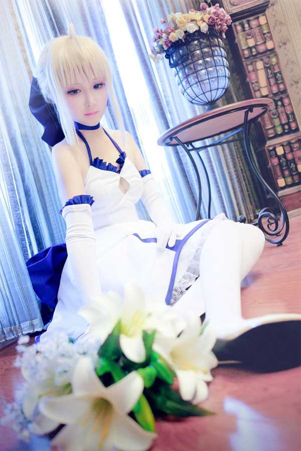 最全Fate/stay,night,Saber,Lily,白礼服cosplay壁纸