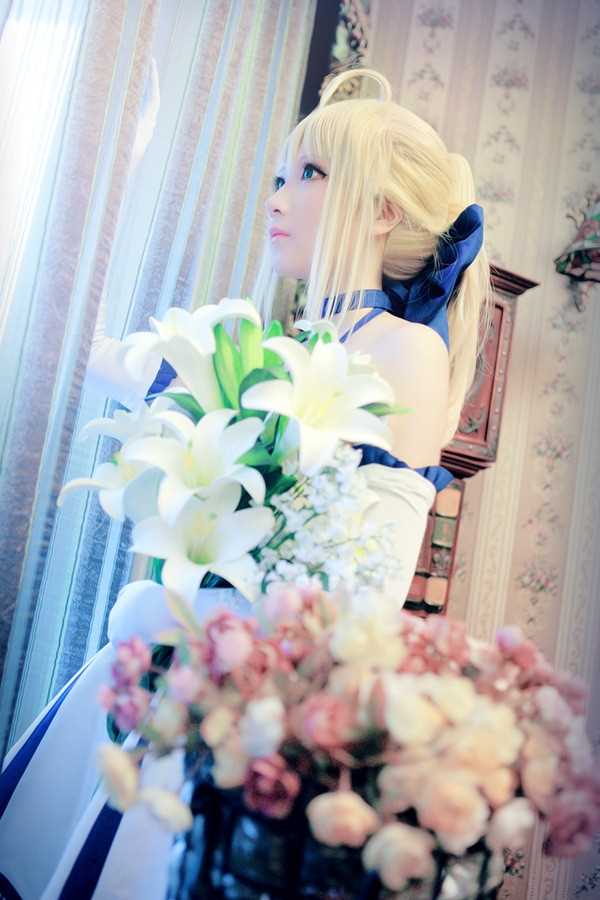 最全Fate/stay,night,Saber,Lily,白礼服cosplay壁纸