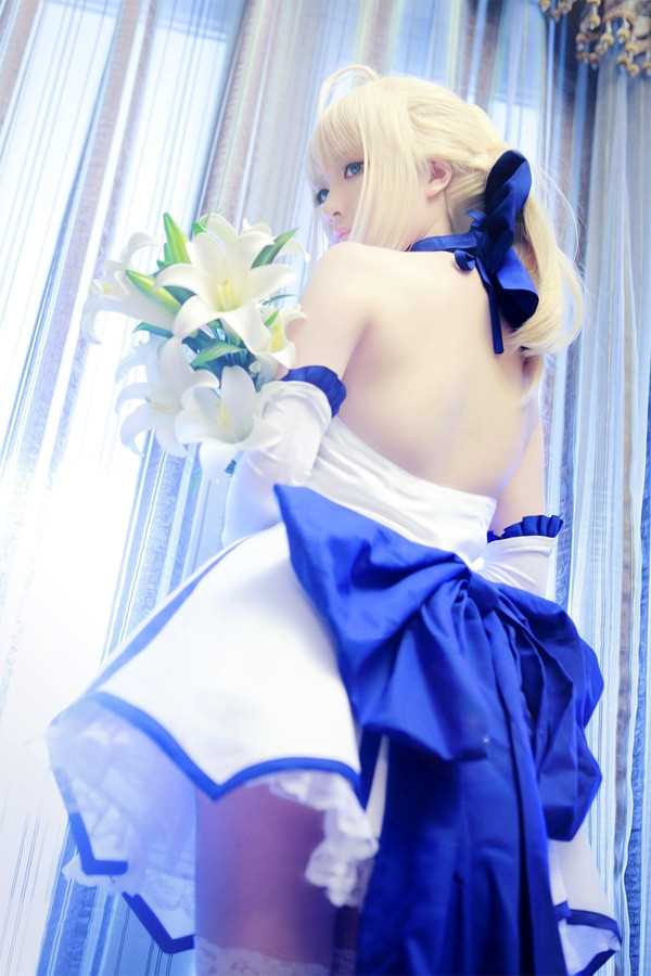 最全Fate/stay,night,Saber,Lily,白礼服cosplay壁纸
