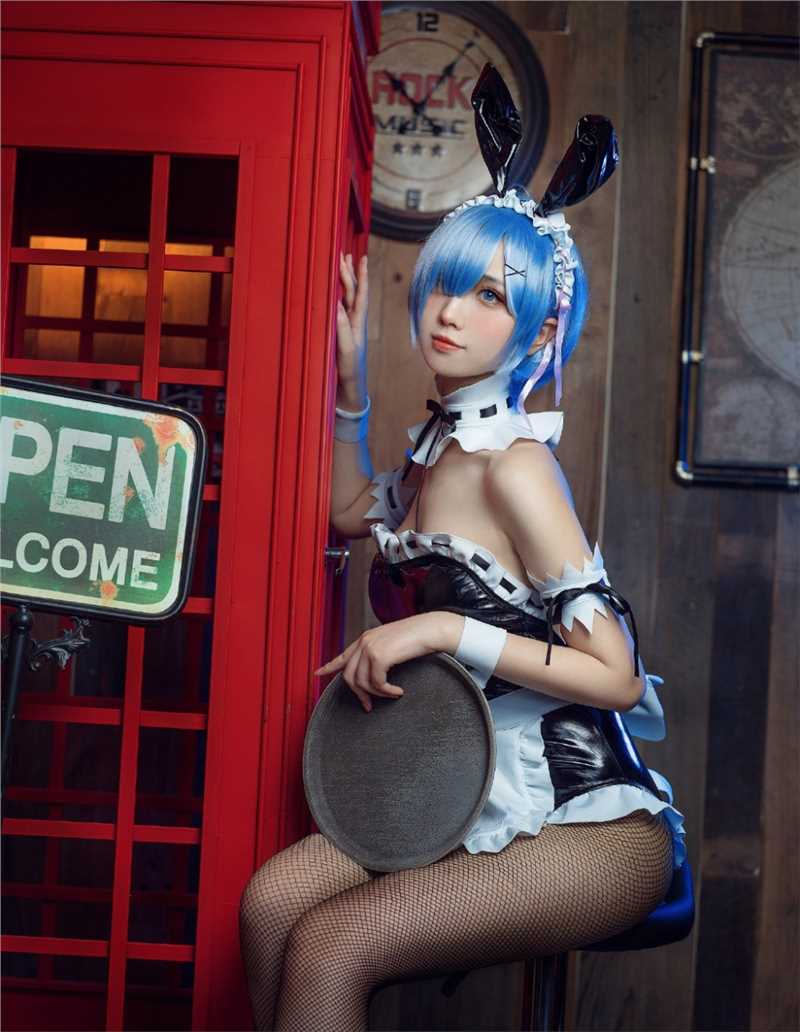 优质兔女郎女仆蕾姆cosplay性感图片