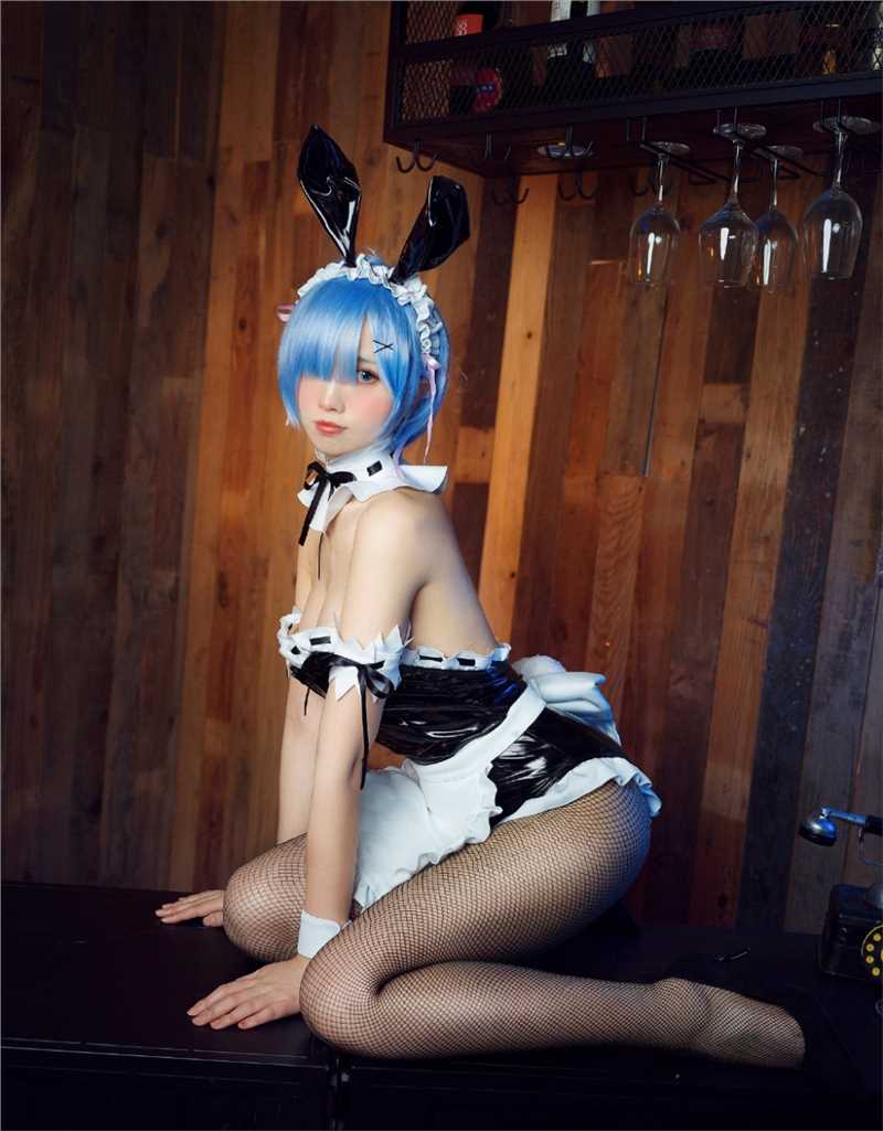 优质兔女郎女仆蕾姆cosplay性感图片