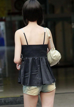 仙气清纯白裙美少女森女系街拍集