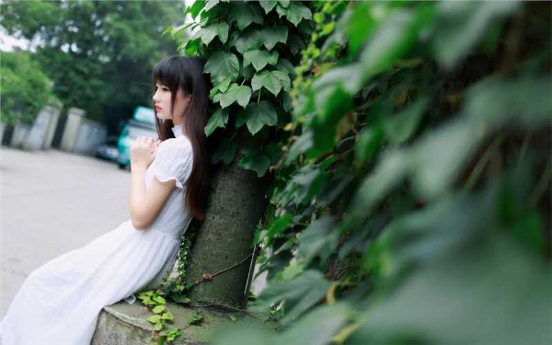 仙气清纯白裙美少女森女系街拍集