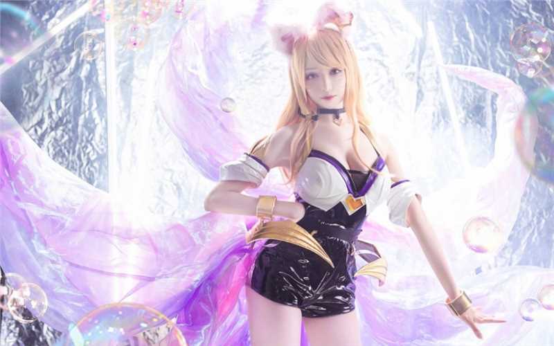 精选波涛童颜美女cosplay英雄联盟lol阿狸大胆艺术照图册