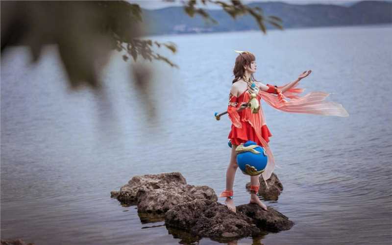 优质95后小女生cosplay王者荣耀大乔清纯照片网相册