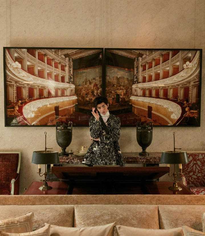 最全蔡徐坤复古欧式宫廷风高清时尚杂志图片壁纸