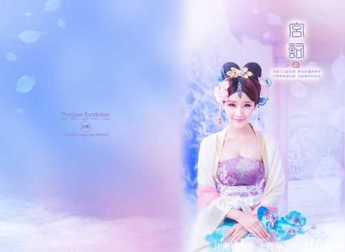 最全繁花似锦的古装美女淡紫色梦幻艺术相册