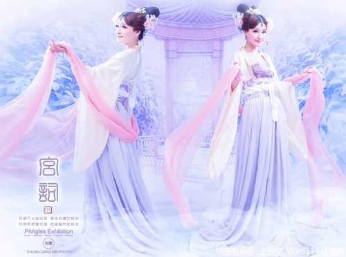 最全繁花似锦的古装美女淡紫色梦幻艺术相册