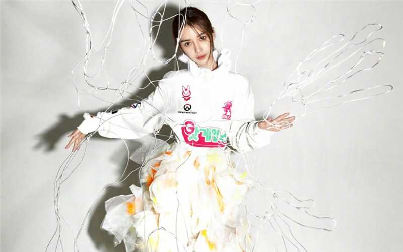 最新angelababy杨颖复古艺术感时尚大片拍摄图片壁纸