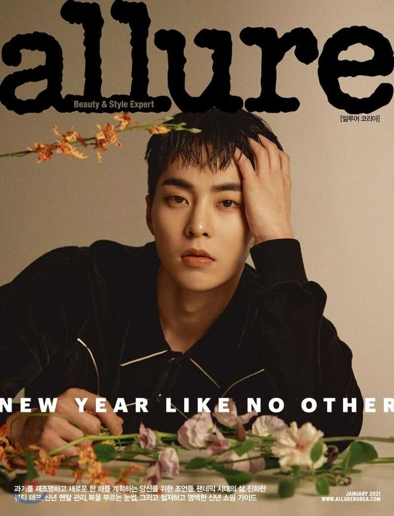 精选EXO成员XIUMIN杂志封面真空西装时尚图册