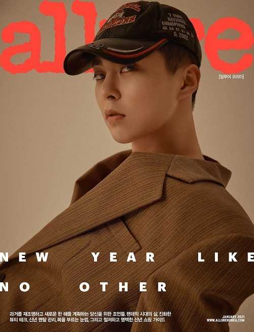 精选EXO成员XIUMIN杂志封面真空西装时尚图册