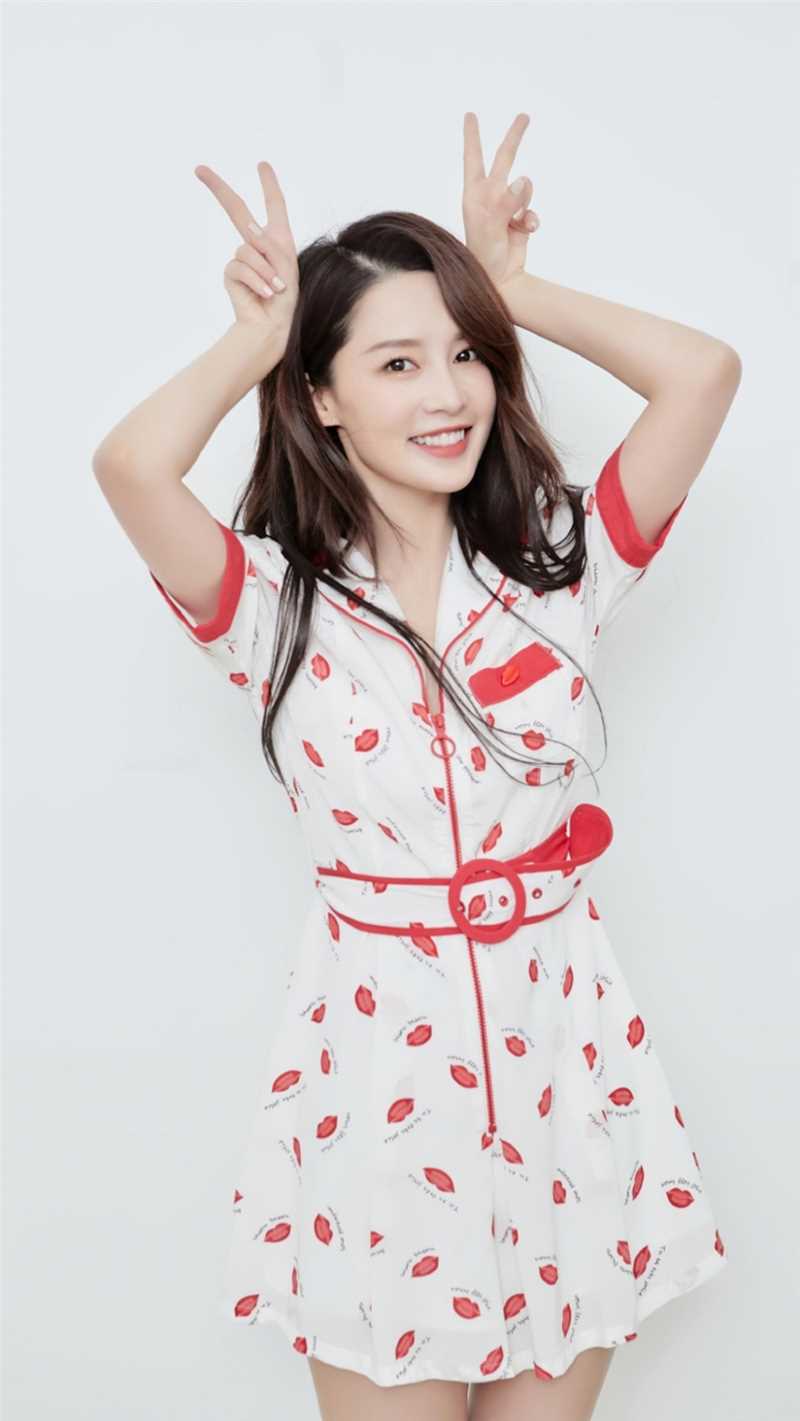 特别专辑李沁连衣短裙甜美图片图片