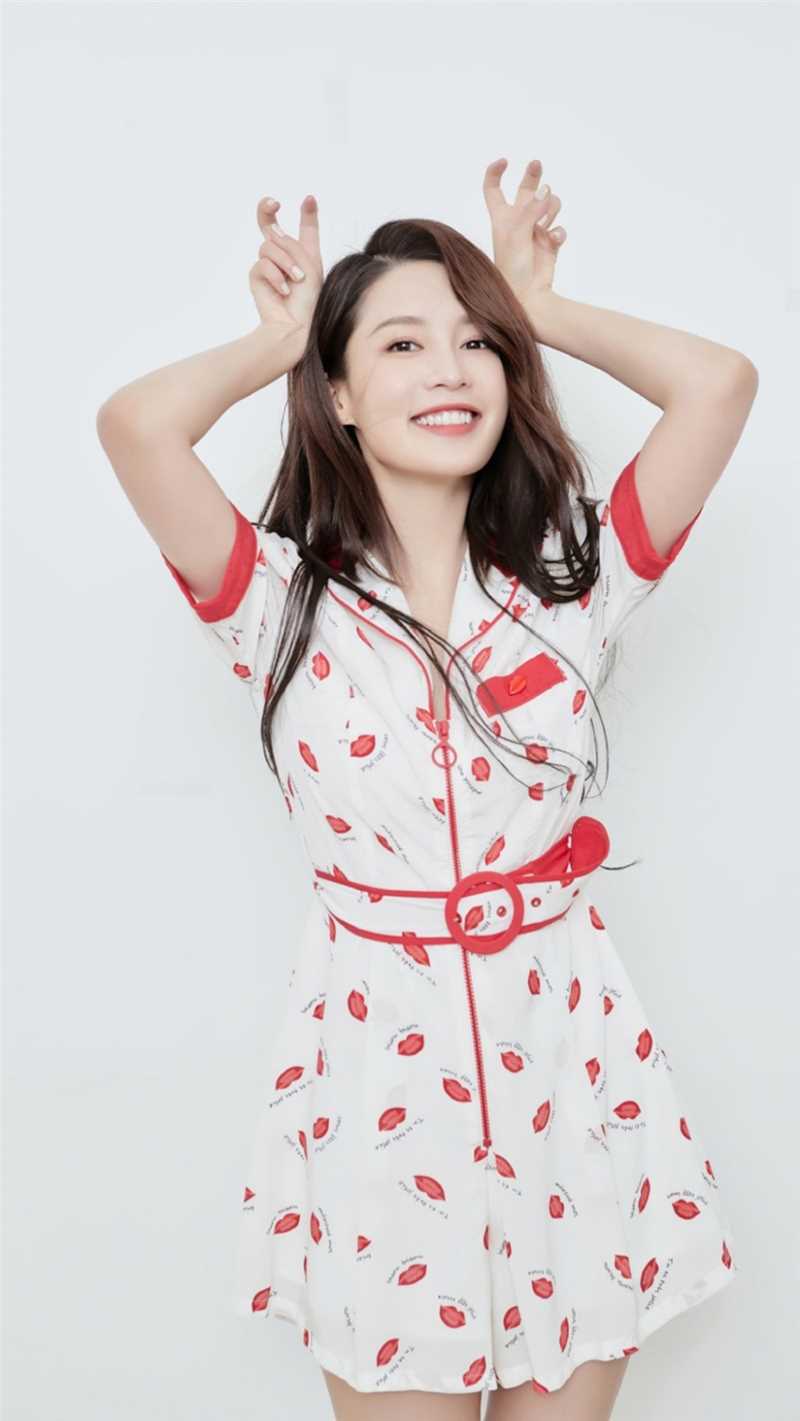 特别专辑李沁连衣短裙甜美图片图片