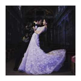 杨颖(Angelababy)婚纱照前后照片