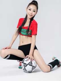 优质网络人气足球宝贝韩鹿美女相册
