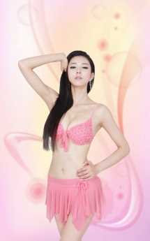 最全性感内衣模特艾尚真绝美粉色相册