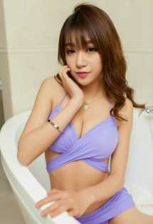 高清性感美女紫色内衣图集