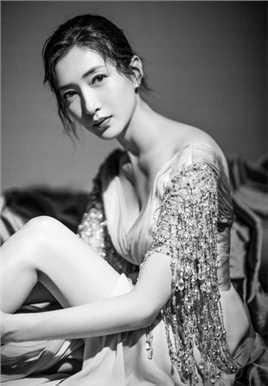 极品清纯明星江疏影小清新长裙淑女图库