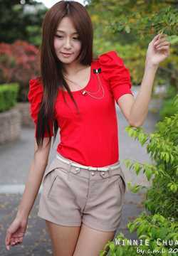 高清短裤美女Winnie小雪清纯唯美外拍图集