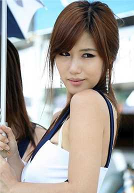 高清韩国美女车模制服高挑迷人图集